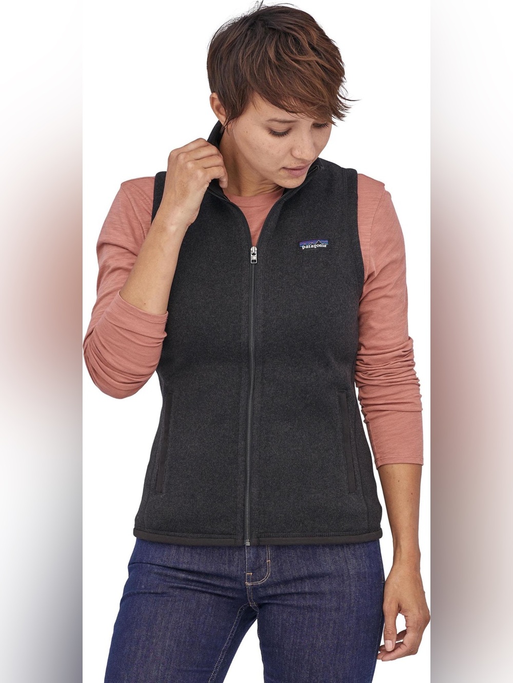 Patagonia Small Black Better Sweater Vest - Women's